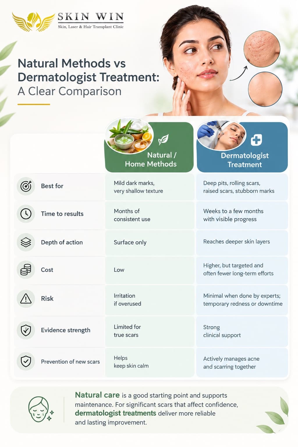 Natural Methods vs Dermatologist Treatment: A Clear Comparison